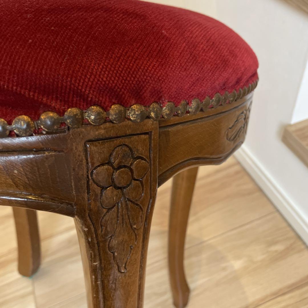 ＊*様 アンティーク調 猫脚　チェア　ロココ調 彫刻 鋲 椅子 イス ダイニング