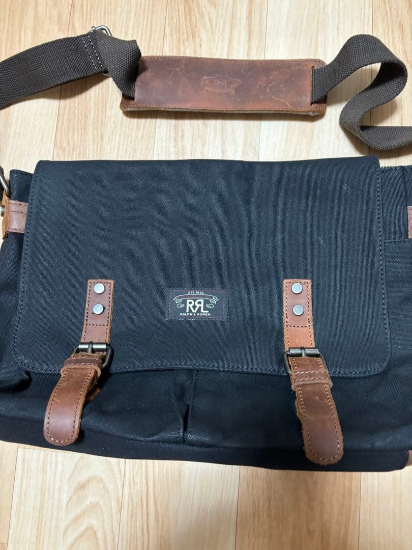 美品RRL ダブルアールエル キャンバス ショルダーバック