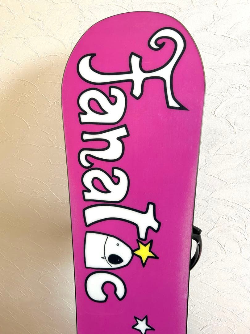 【FANATIC】カラフルなスノーボードビンディングセット140cm