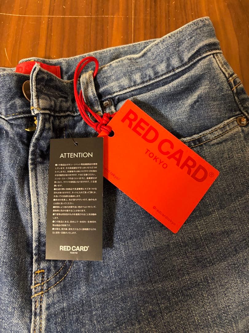 RED CARD ブルーストレートデニム 新品タグ付き