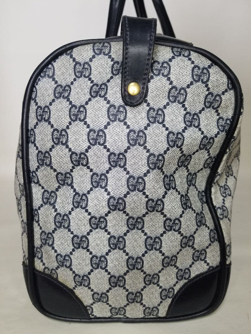 GG柄のグッチボストンバッグ、ヴィンテージレザー、トラベルバッグ