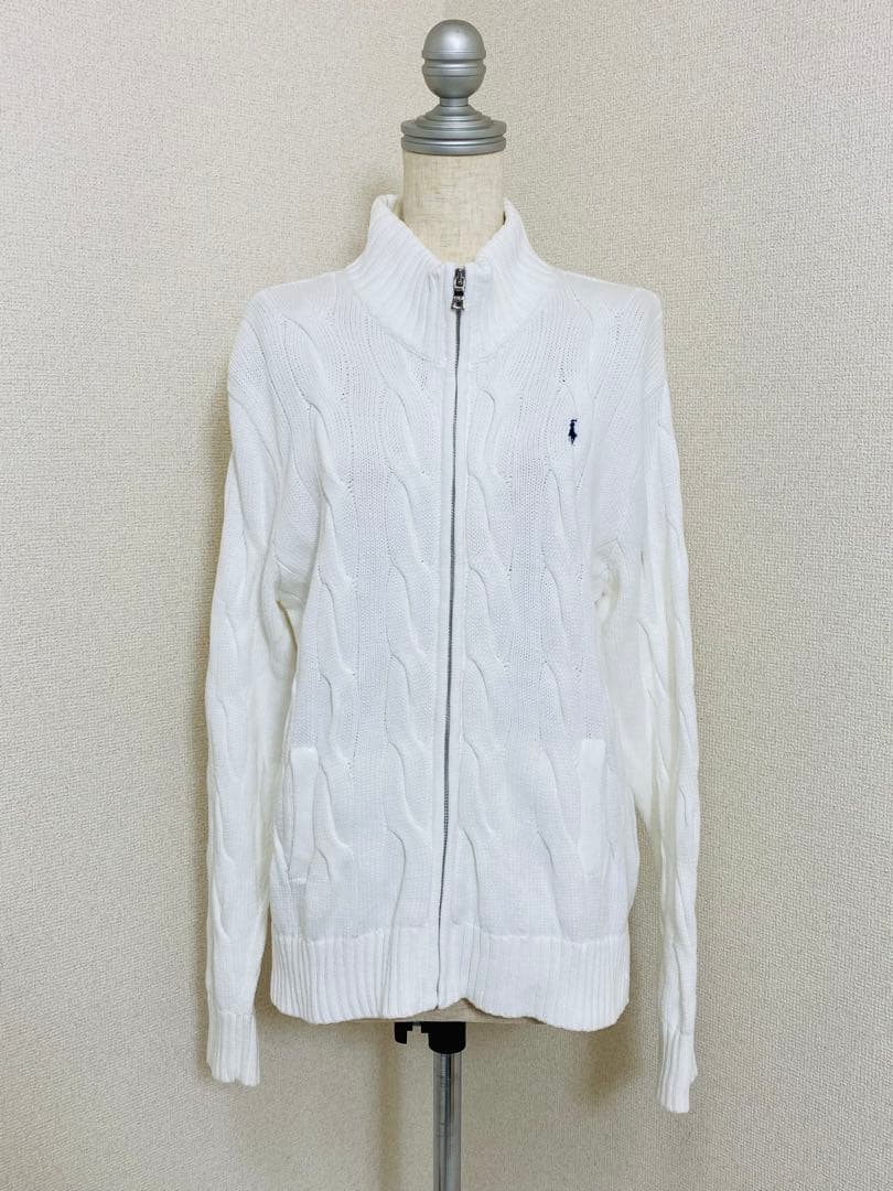 【極美品】POLO RALPH LAUREN ケーブル フルジップ ジャケット