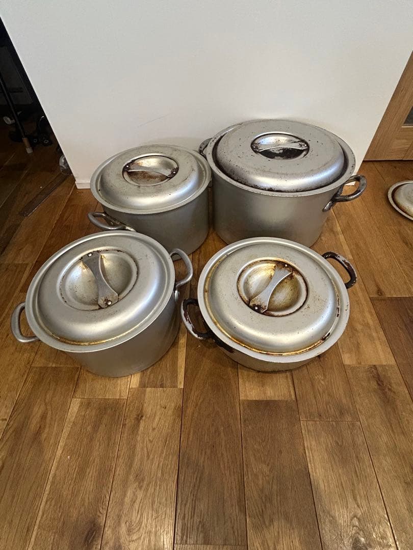 アルミ製 寸胴鍋 4個セット　業務用