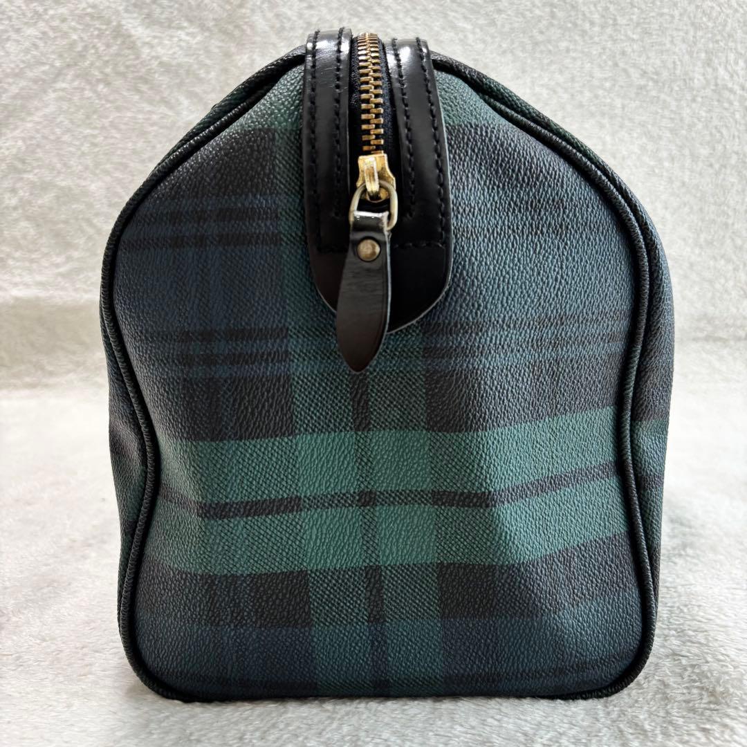 ✨️美品 ポロラルフローレン ブラックウォッチ ミニボストンバッグ PVCレザー