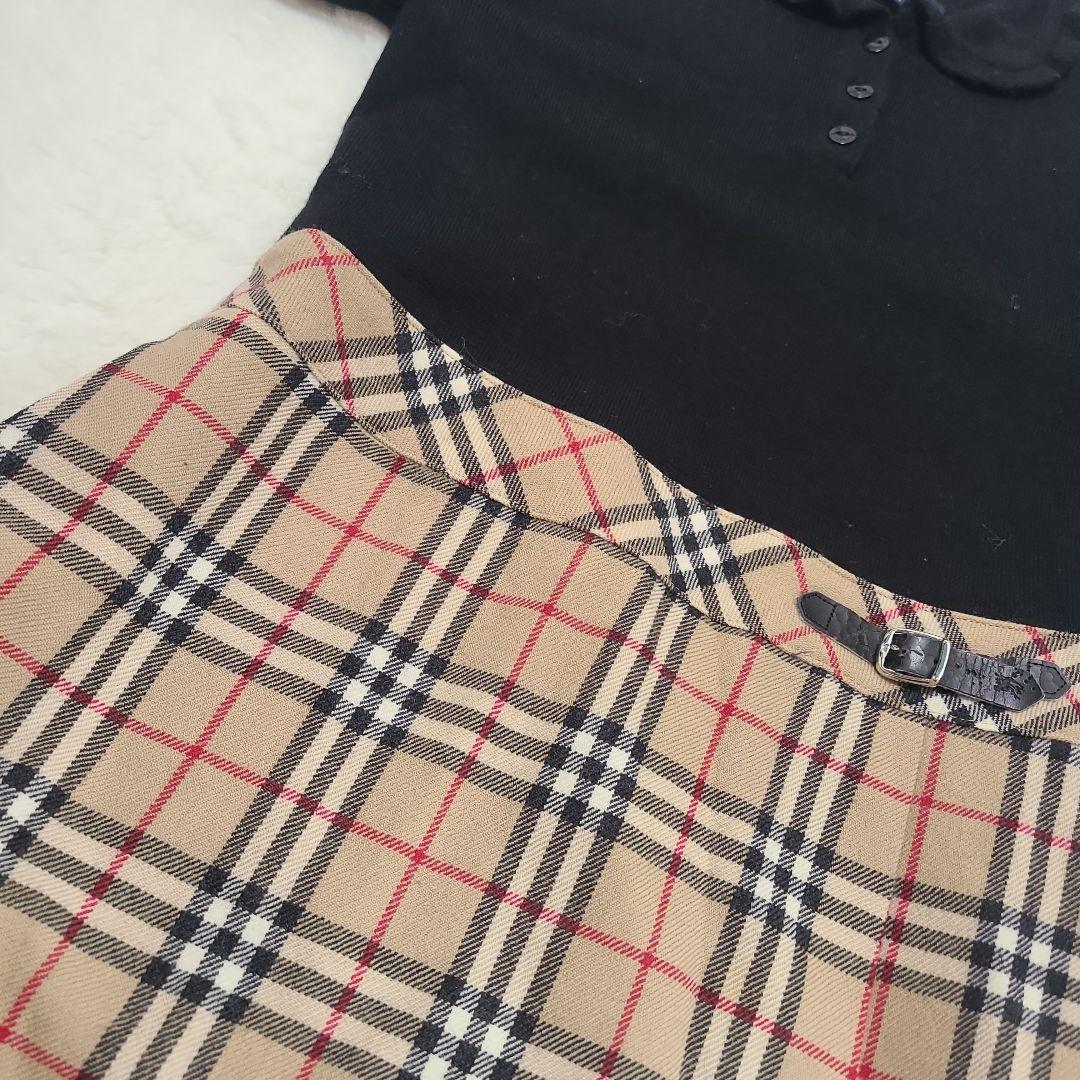 BURBERRY バーバリー ワンピース 130 キッズ チェック 女の子