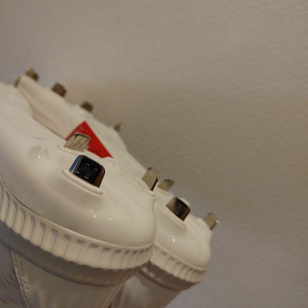 ニューバランス　野球　スパイク 金具　27.5センチ　ホワイト 高校野球対応