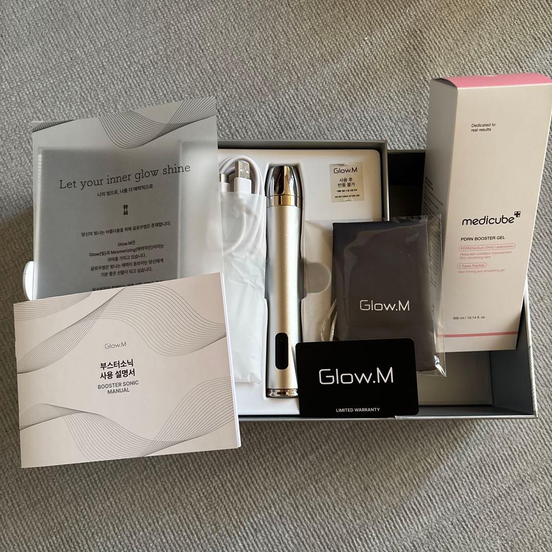 Glow.M グローエム 美顔器 ブースターソニック / メディキューブジェル