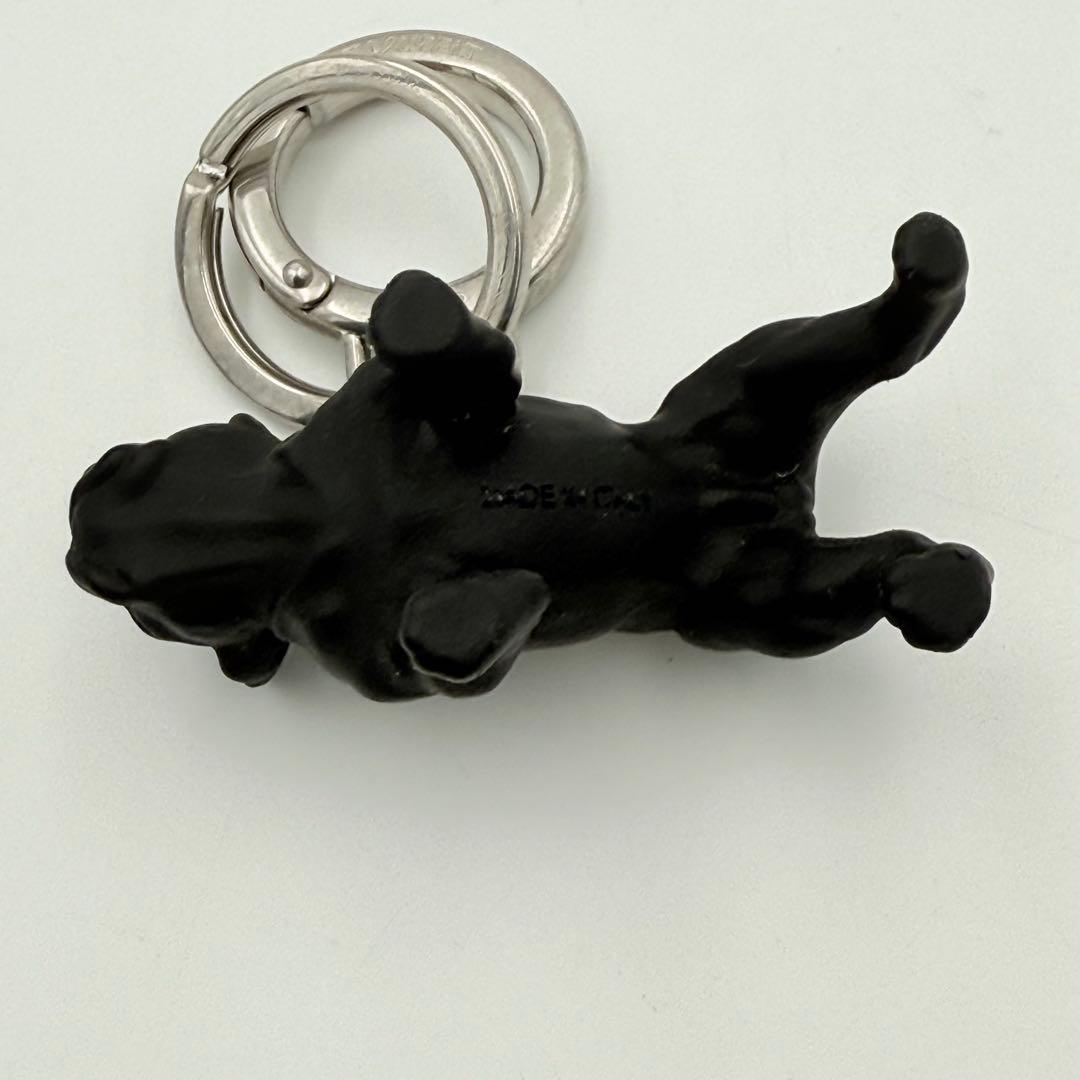 美品✨ Saint Laurent ドッグ キーリング ブルドック ブラック