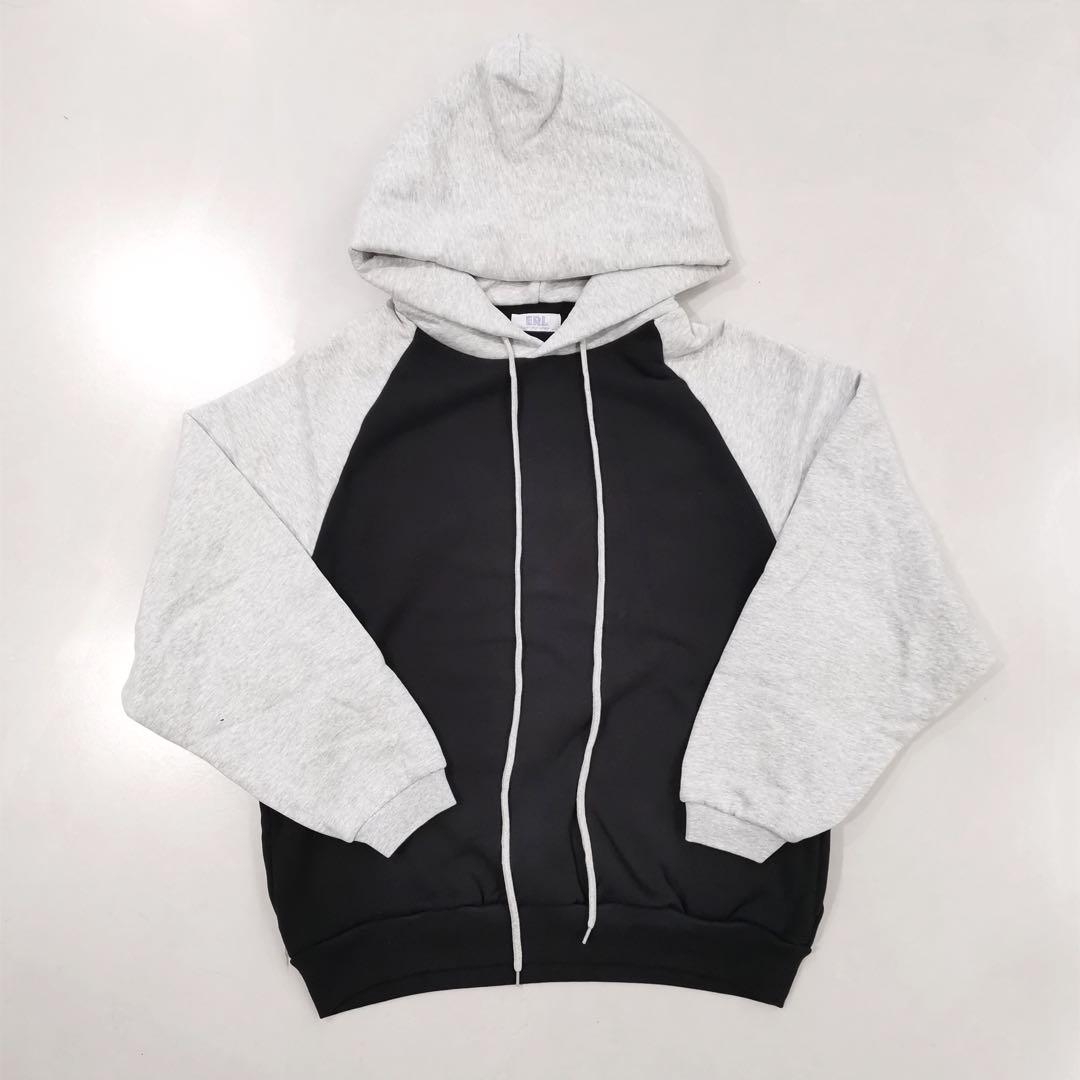 男女兼用 ERL イーアールエル ラグランスリーブパーカー S