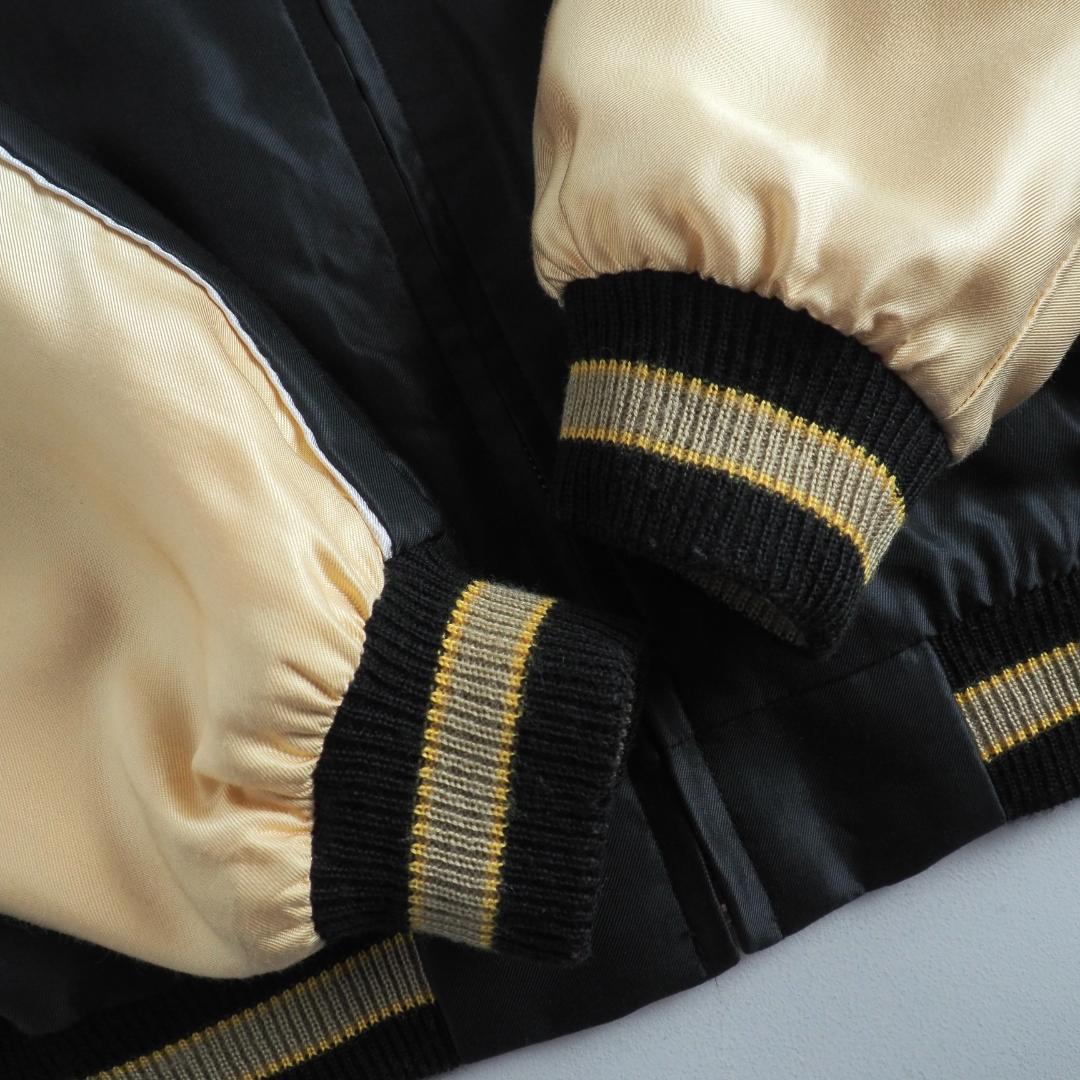 テーラー東洋　スーベニアジャケット　スカジャン　虎　鷹　黒　アイボリー　美品