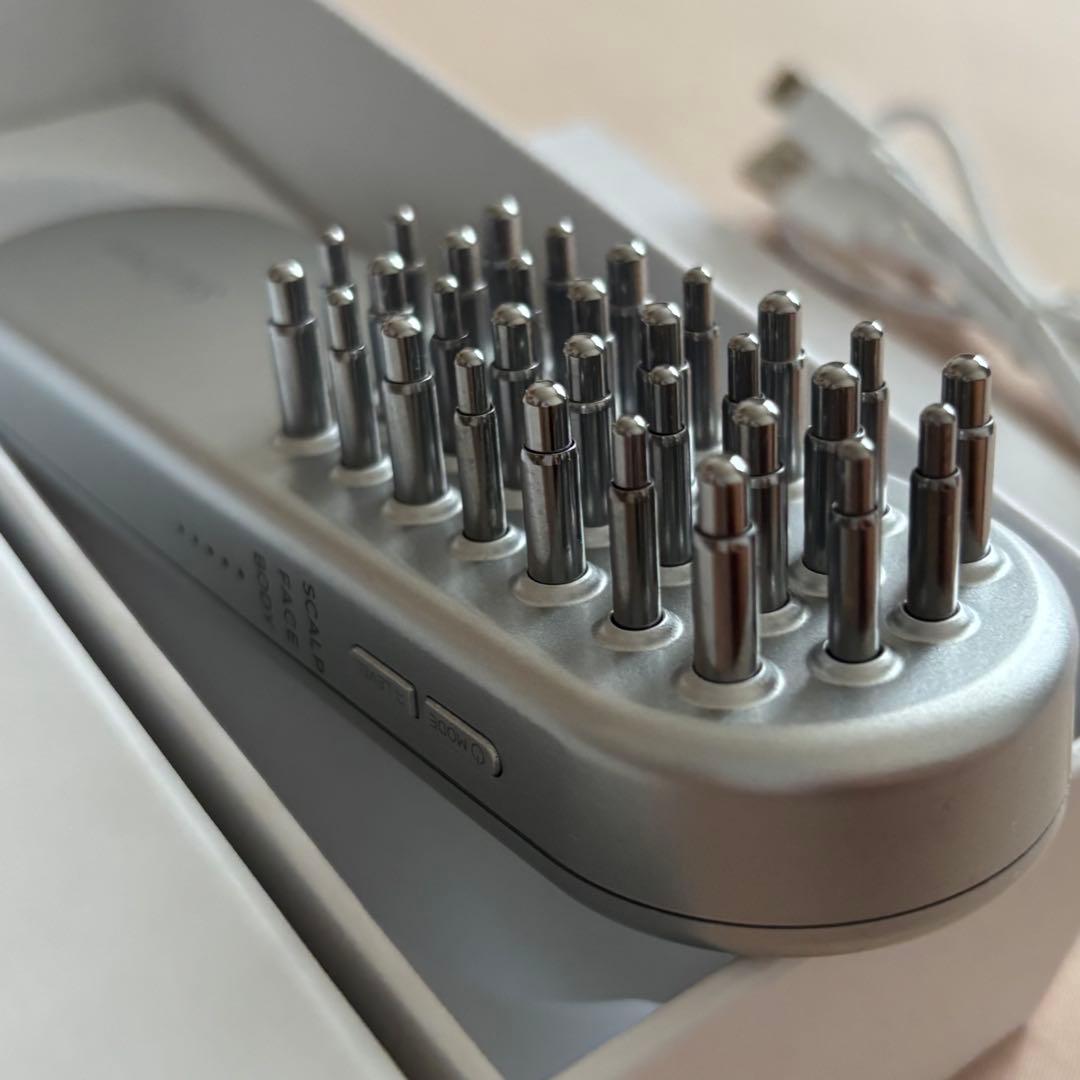 【 美品 】 SALONIA EMS LIFT BRUSH シルバー