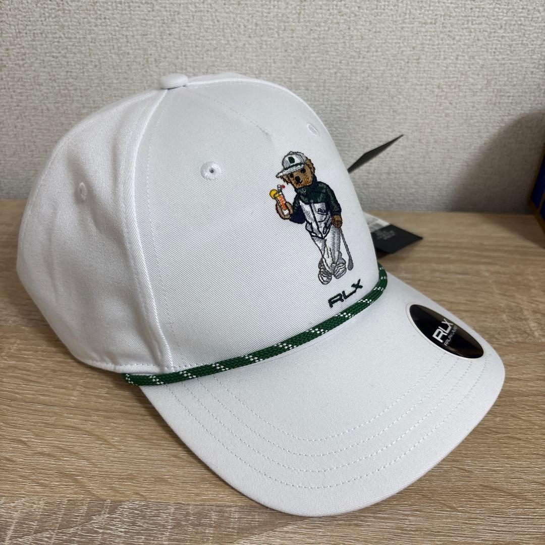 新品　RLX　ポロベア　キャップ　帽子　刺繍　ラルフローレン　ゴルフ