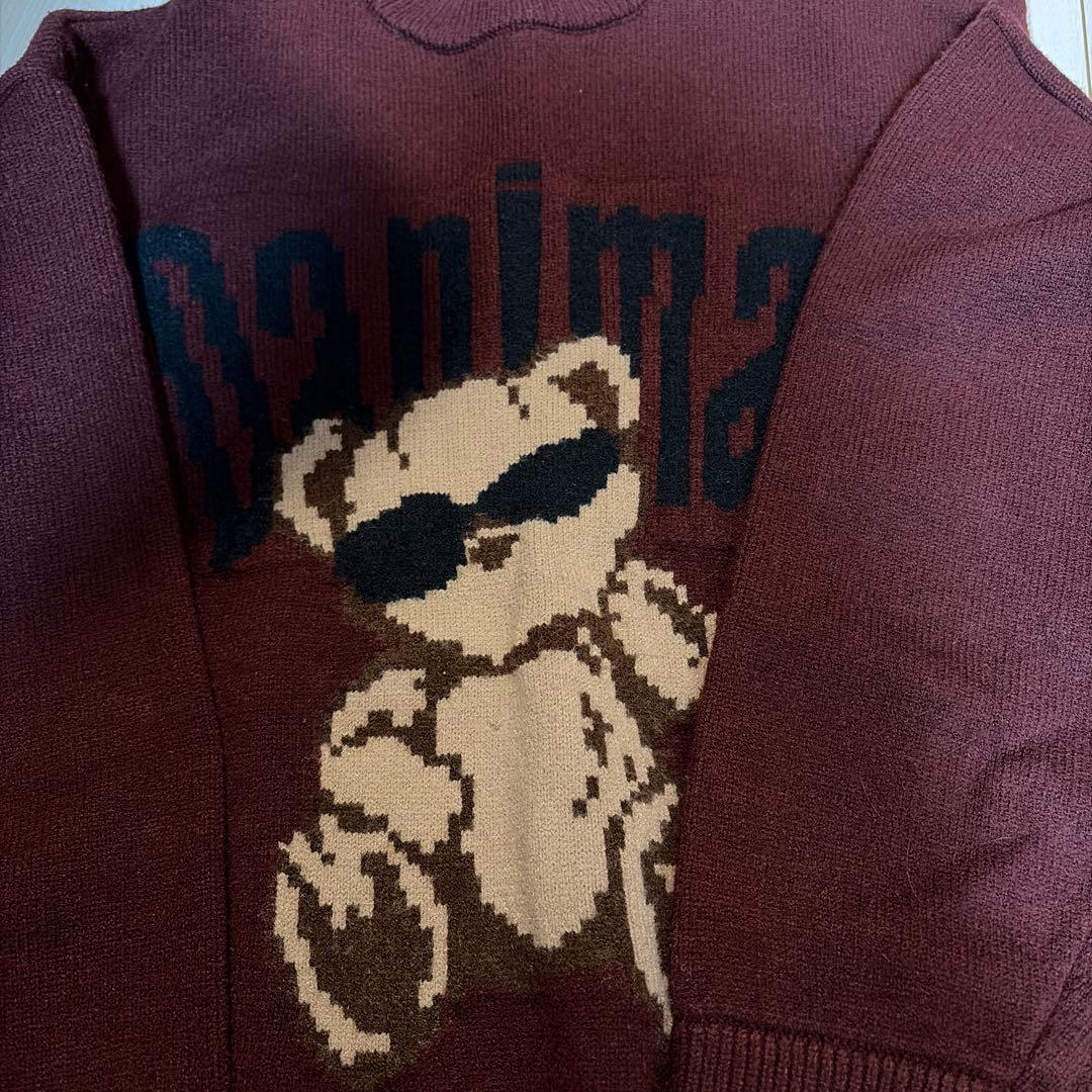 Darich Danimalベアニットプルオーバー ボルドー