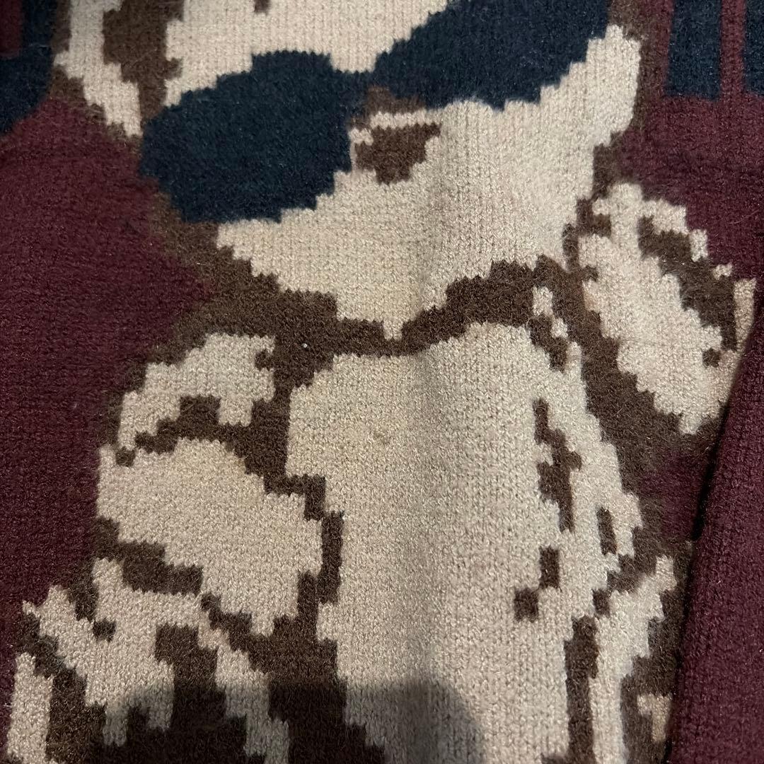 Darich Danimalベアニットプルオーバー ボルドー