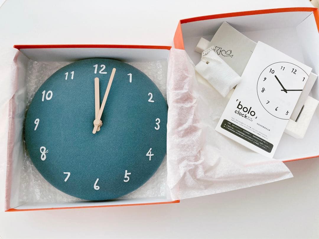 【美品】ミナペルホネン　壁掛け時計　bolo mina perhonen