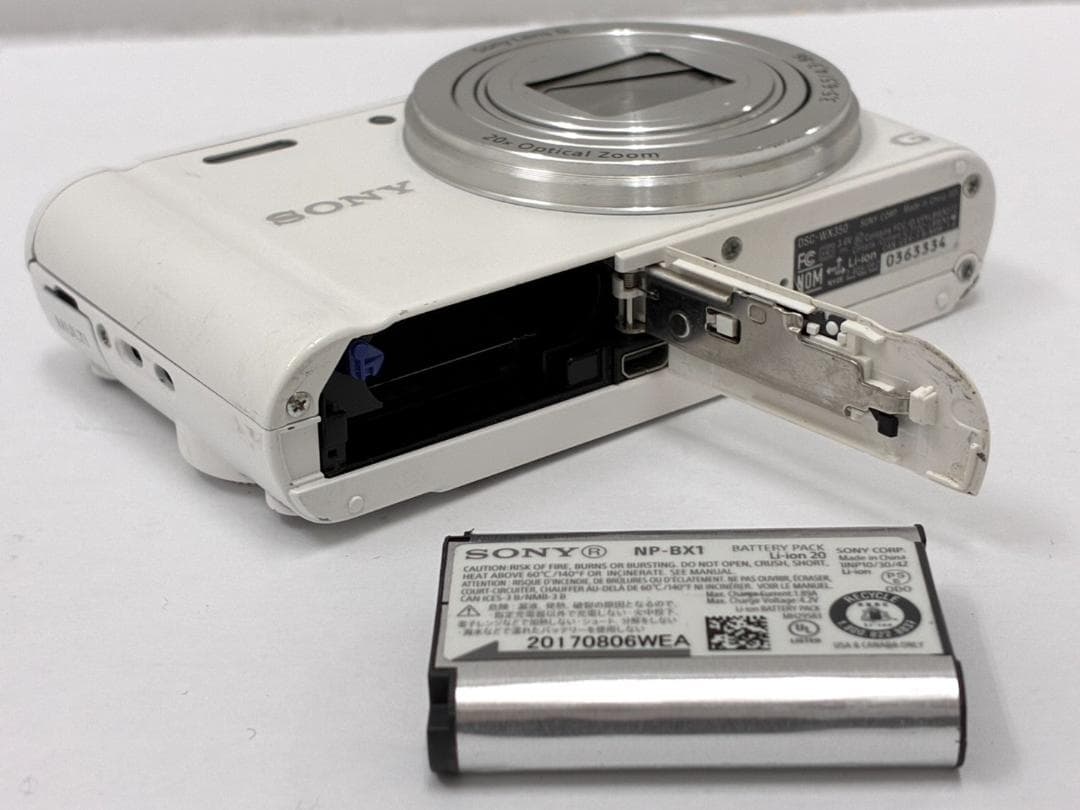 25H12-091 SONY サイバーショット ソニー DSC-WX350 白