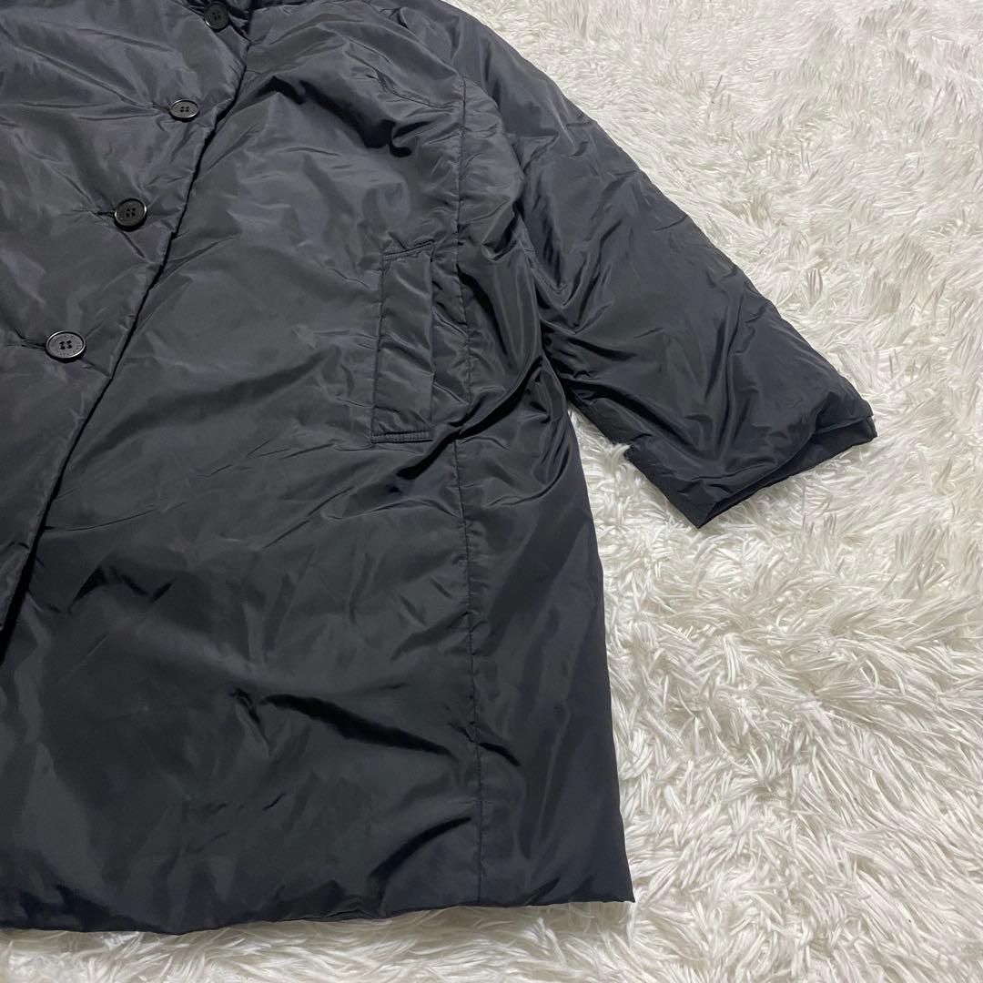 美品　極大サイズ　17 イナバヨシエ　ダウンコート　ブラック