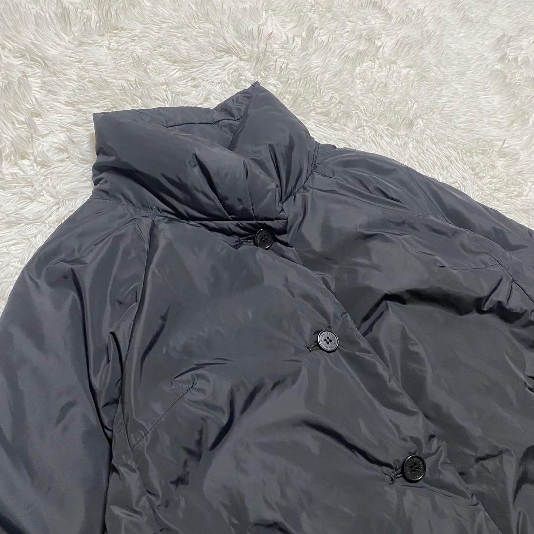 美品　極大サイズ　17 イナバヨシエ　ダウンコート　ブラック