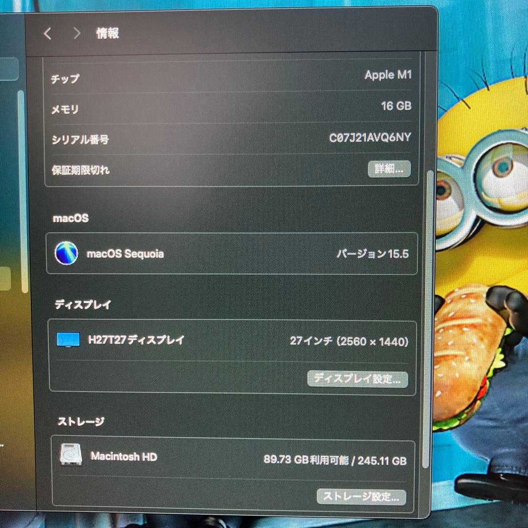 Macデスクトップ Mac mini Apple M1 256GB