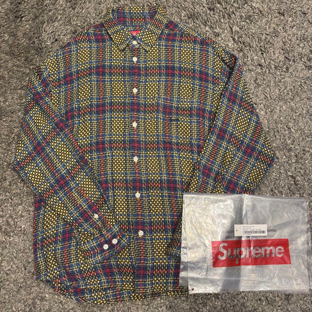Supreme Basket Weave Plaid シャツ 23ss Sサイズ