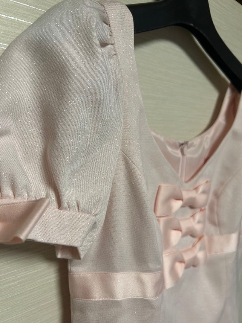 新品 Jesus DIAMANTE 3つリボンワンピース ピンク