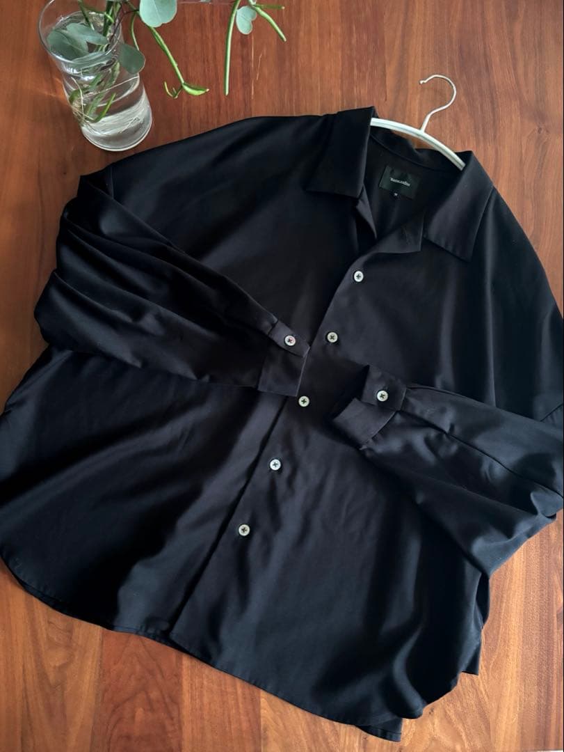 superNova. スーパーノヴァ　ビッグシルエットシャツ　ブラック