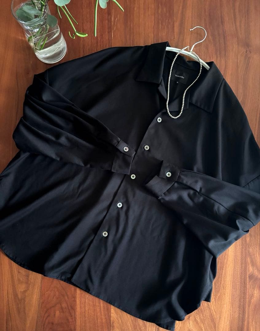 superNova. スーパーノヴァ　ビッグシルエットシャツ　ブラック