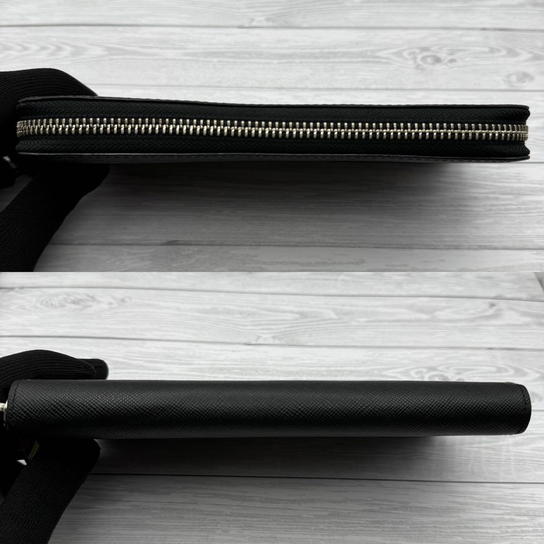 【極美品】ポールスミス レザー ラウンドファスナー　長財布 　ブラック