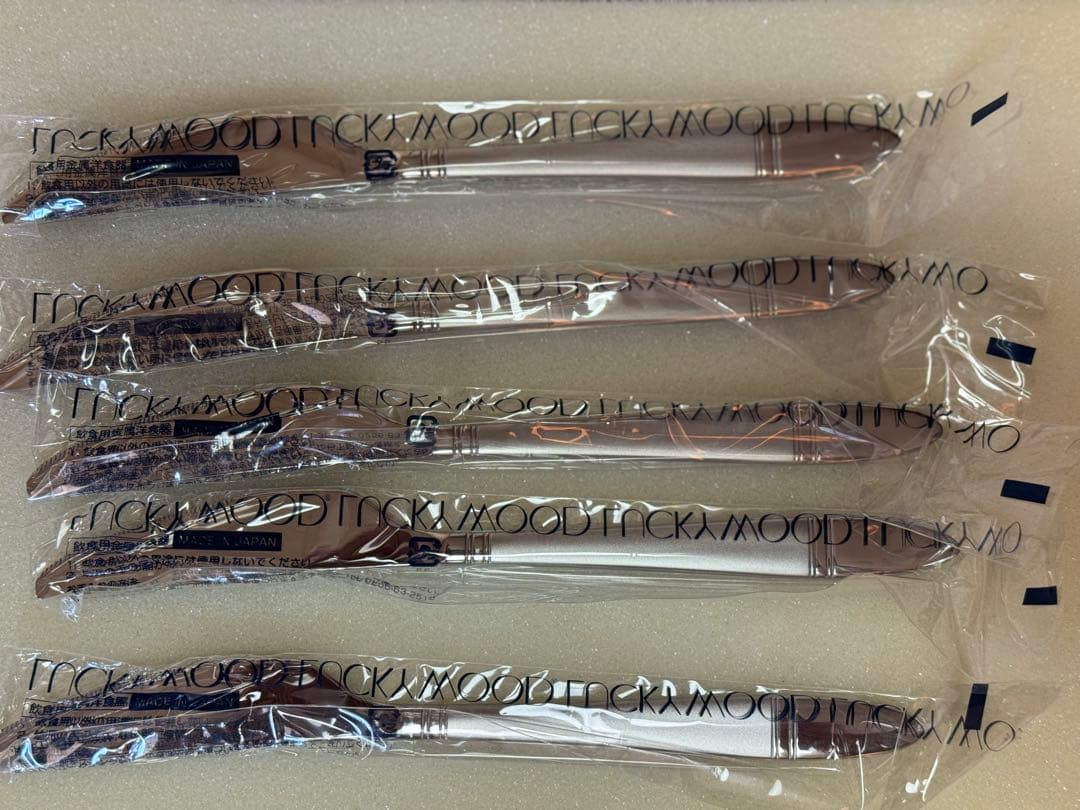 【新品・暗室保管・ケース美品！】LUCKY WOOD カラトリー 5種類x5本