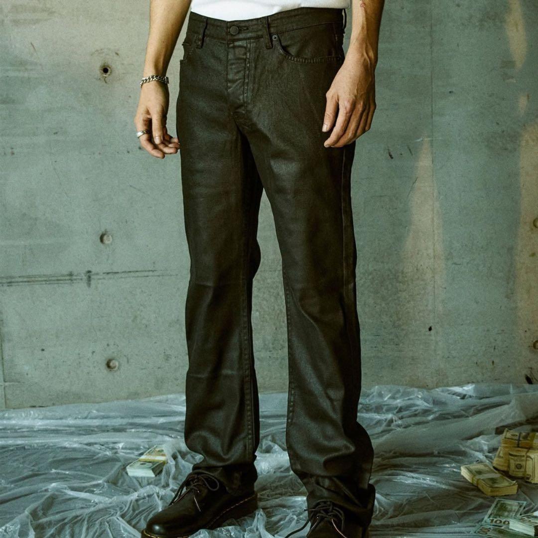 KSUBI BRONKO WAX コーティングフレアデニム