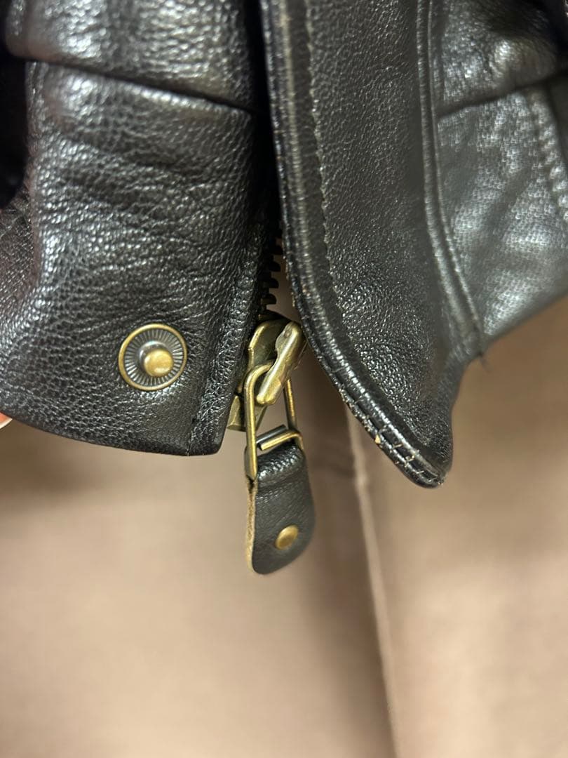 L.L.Bean レザージャケット XL ブラックレザーブルゾン