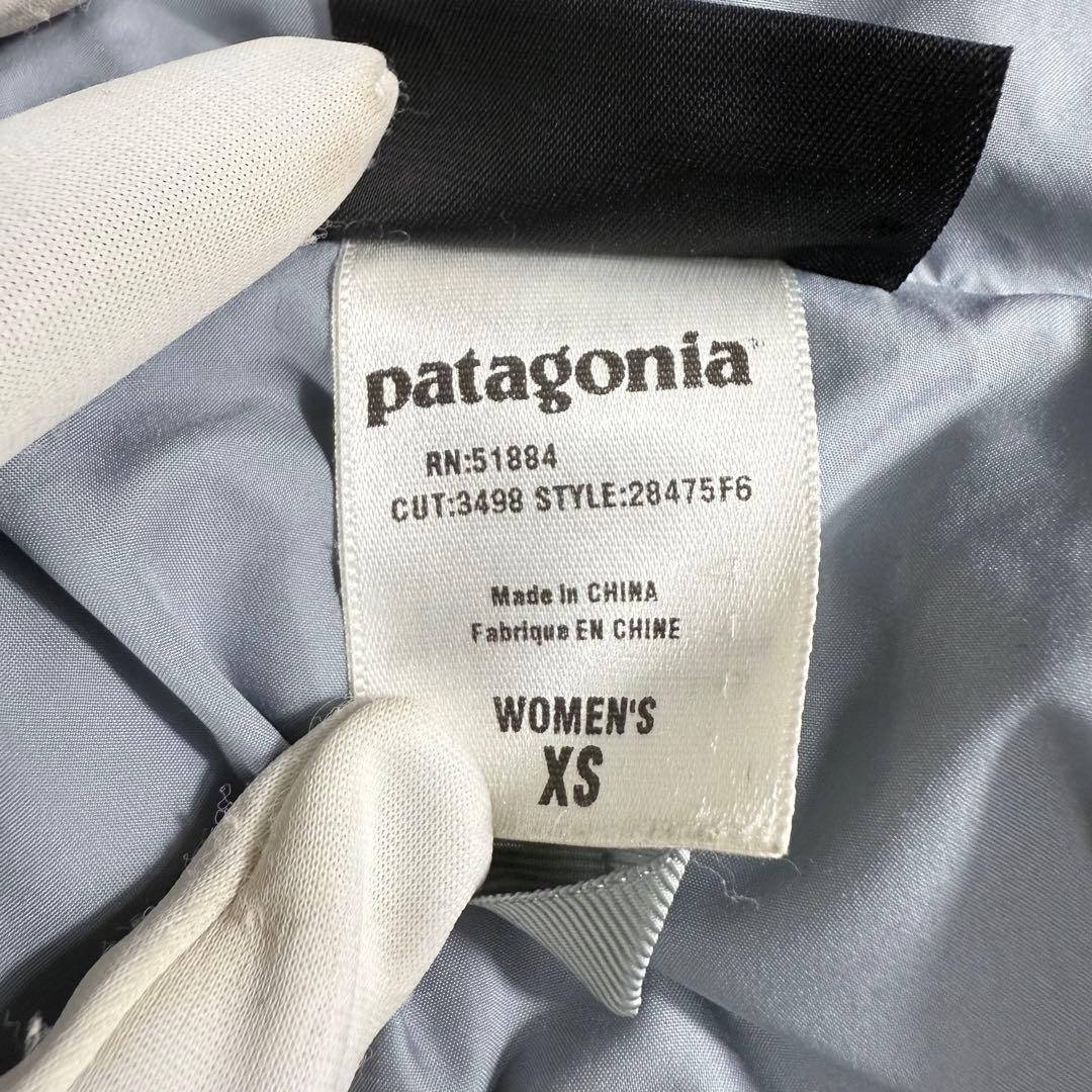 【美品】patagonia ロングダウンコート 変形ダウン レディースXS 黒