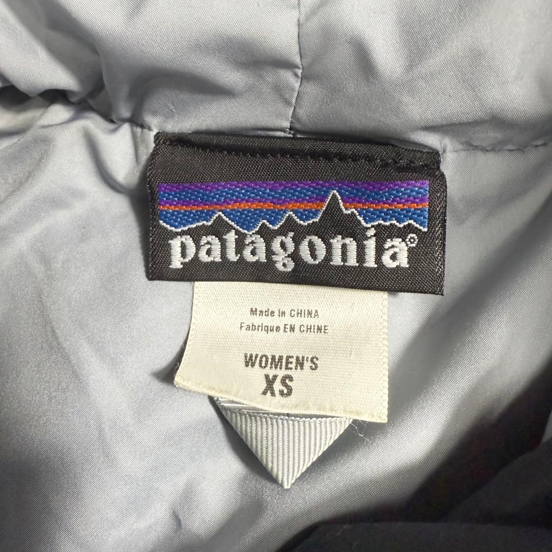 【美品】patagonia ロングダウンコート 変形ダウン レディースXS 黒