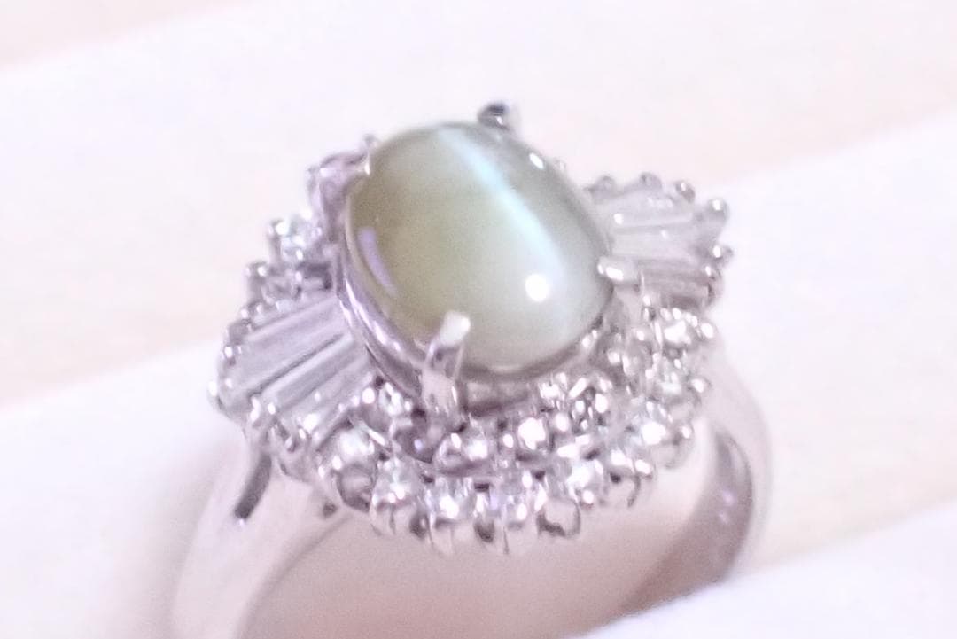 リモ　クリソベリルキャッツアイ　1.84ct　指輪　11.5号
