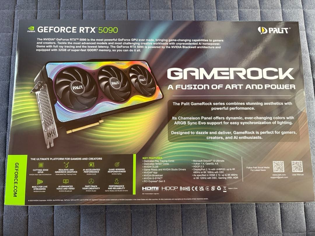 グラフィックボード・グラボ・ビデオカード RTX 5090 32G GAMEROCK