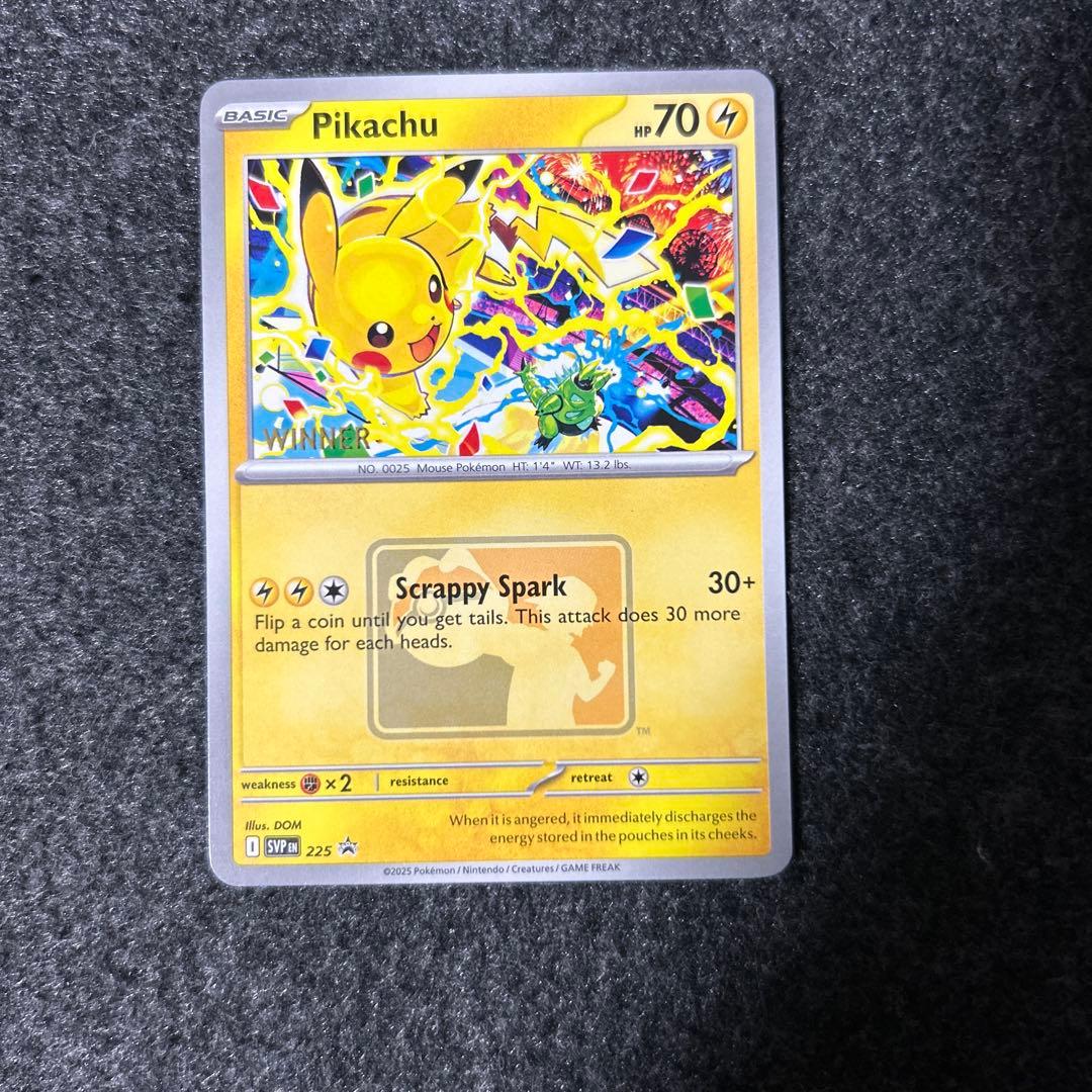 ポケモンカード/Pikachu/WCS 2025 winnerプロモ
