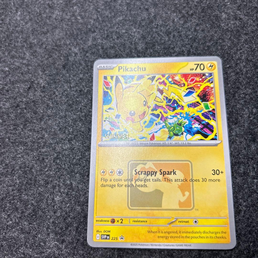 ポケモンカード/Pikachu/WCS 2025 winnerプロモ