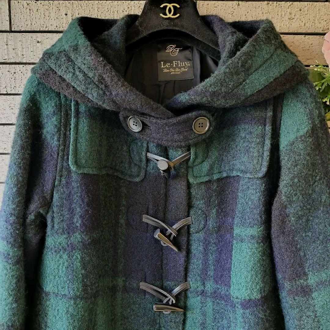 ❤【レフリー】✨美品　ダッフルコート　タータンチェック　バルーン　M