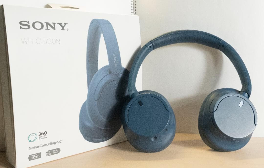 【美品】SONY WH-720 カラー:ブルー 動作済み品