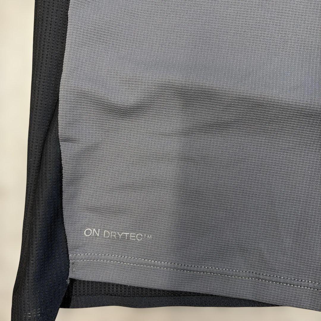 ON Running DRYTEC 半袖トップス グレー/ブラック