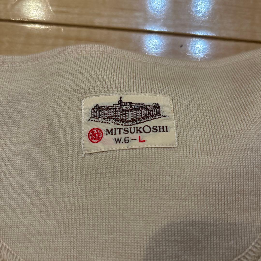 三越　暖　カシミヤ　毛100% 高級　L インナー　肌着新品