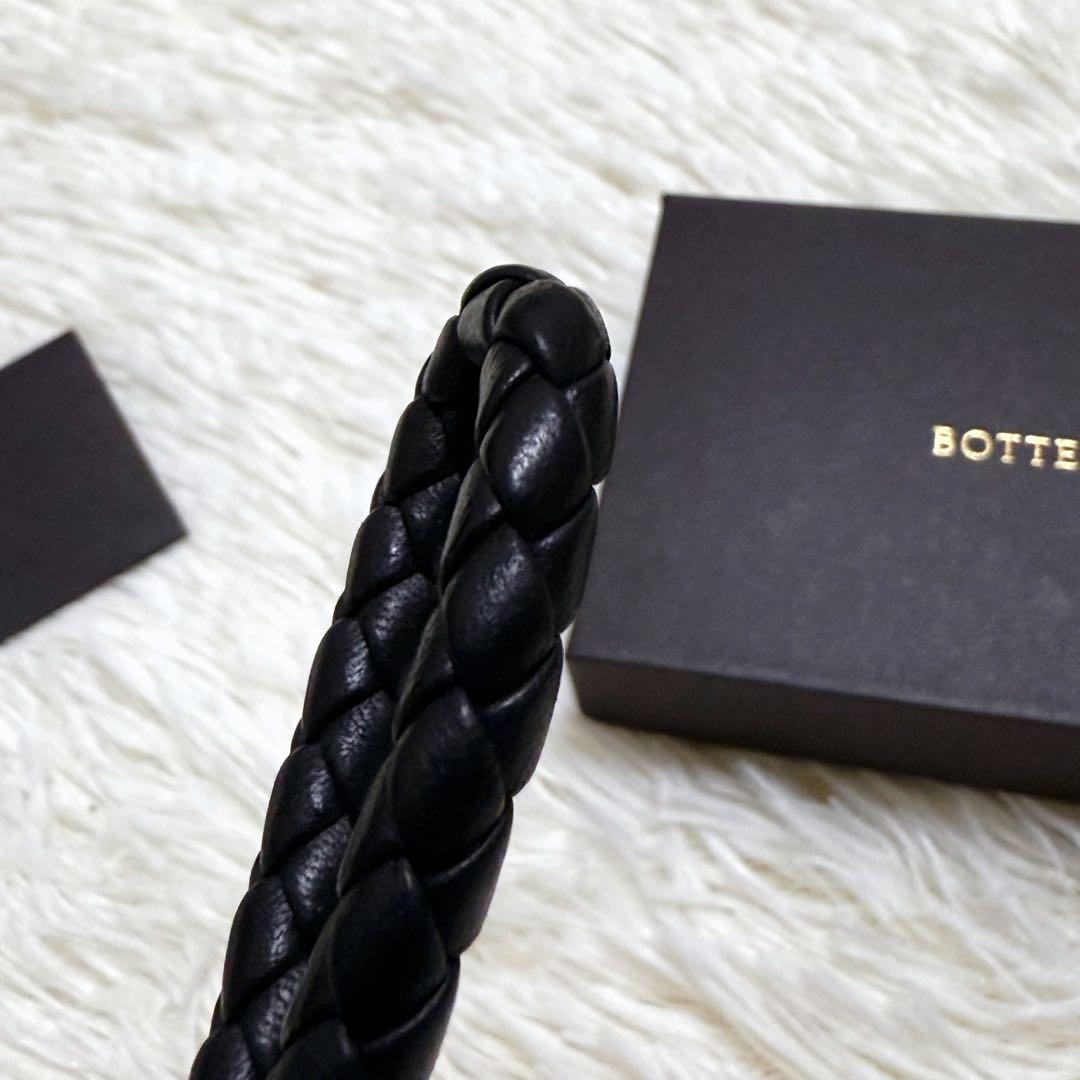 BOTTEGAVENETA ボッテガヴェネタ キーリング 編み込み ブラック 黒