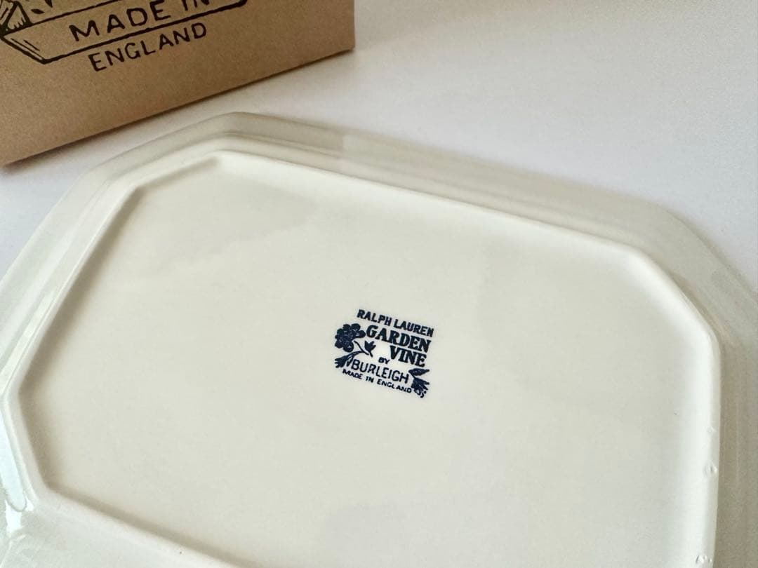 R*B様 ラルフローレンburleigh ガーデンヴァイン スクエアプラッター3