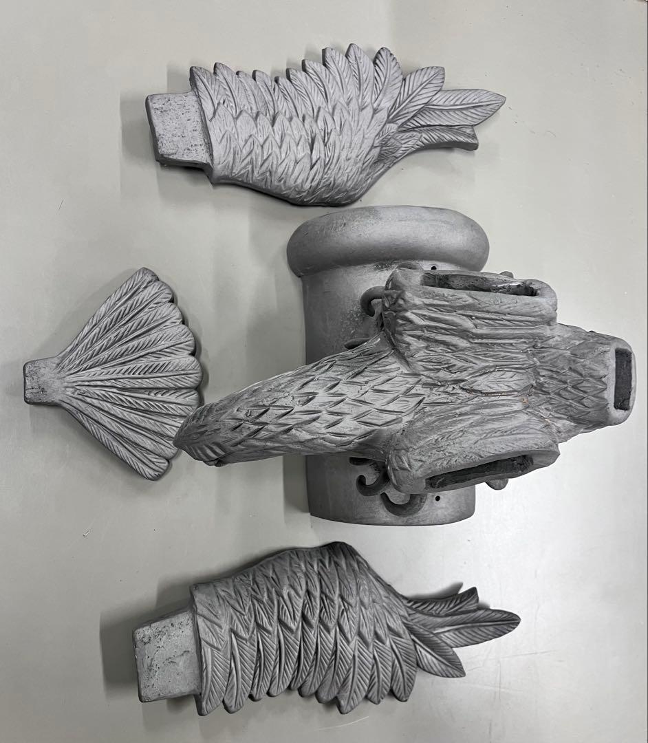 飾瓦 鷹 鳥よけ カラスよけ 瓦