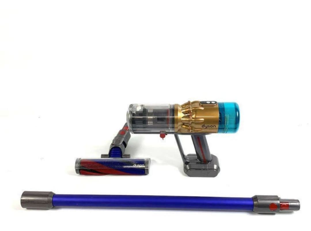 ジャンク扱い充電Dyson スティッククリーナー本体 ゴールド/ブルー