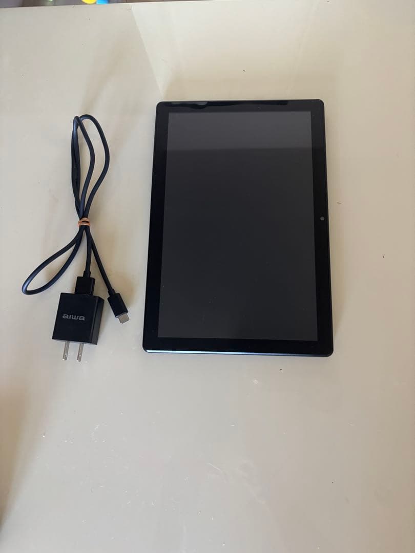 aiwa AndroidタブレットPC AB10L本体 ネイビー 充電器付き