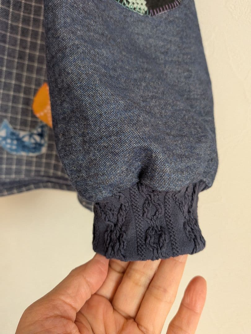 エルボーパッチ　プルオーバー☆ミナペルホネン　ハンドメイド