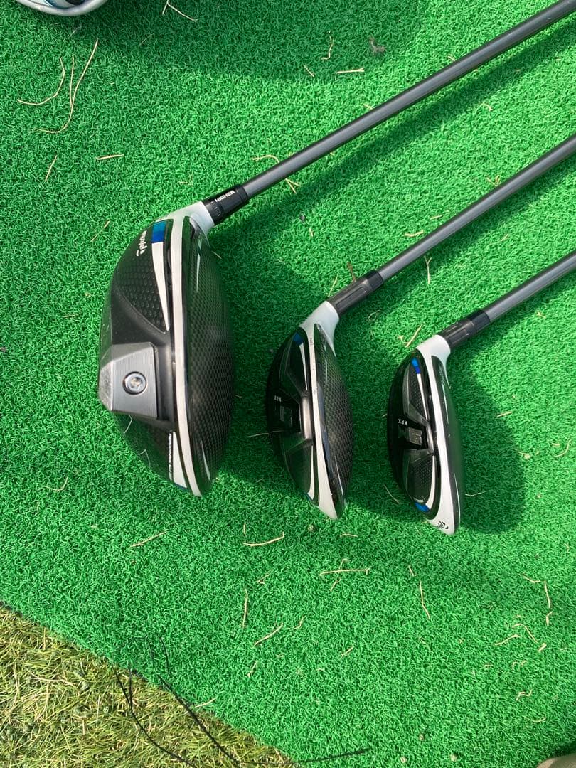 【豪華3本揃い】テーラーメイド SIM MAX ウッドセット（1W/3W/4U）