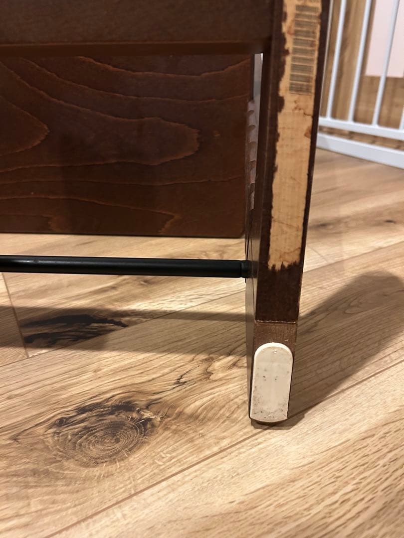 ストッケトリップトラップ　シルアル5 ウォールナットブラウン　延長グライダー付