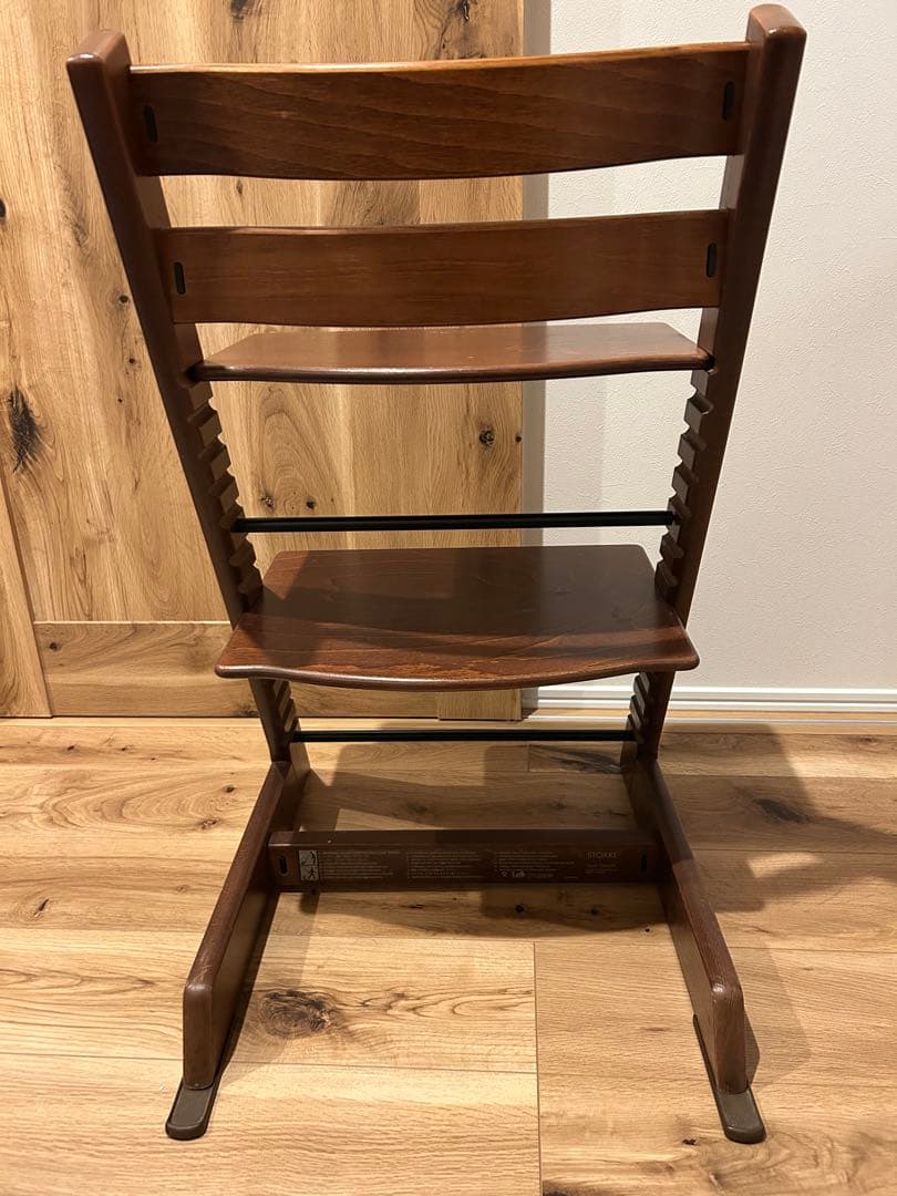 ストッケトリップトラップ　シルアル5 ウォールナットブラウン　延長グライダー付